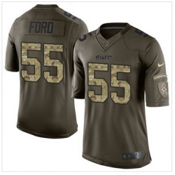 Nike Kansas City Chiefs #55 Dee Ford Green Men 27s Stitched NFL Limited Salute to Service Jersey