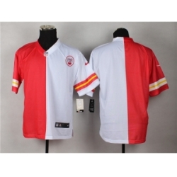 Nike Kansas City Chiefs blank red whote Elite Split NFL Jersey