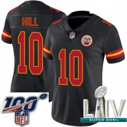 2020 Super Bowl LIV Women Nike Kansas City Chiefs #10 Tyreek Hill Limited Black Rush Vapor Untouchable NFL Jersey