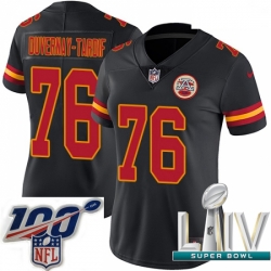 2020 Super Bowl LIV Women Nike Kansas City Chiefs #76 Laurent Duvernay-Tardif Limited Black Rush Vapor Untouchable NFL Jersey