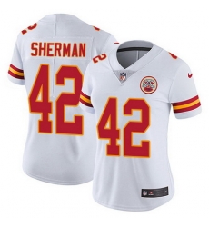 Nike Chiefs 42 Anthony Sherman White Womens Stitched NFL Vapor Untouchable Limited Jersey