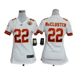 Women Nike Kansas City Chiefs 22# Dexter McCluster White Nike NFL Jerseys