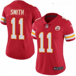 Womens Nike Kansas City Chiefs 11 Alex Smith Red Team Color Vapor Untouchable Limited Player NFL Jersey