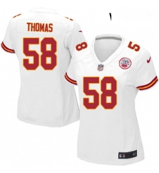Womens Nike Kansas City Chiefs 58 Derrick Thomas Game White NFL Jersey