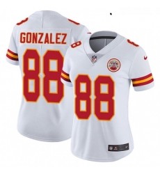 Womens Nike Kansas City Chiefs 88 Tony Gonzalez Elite White NFL Jersey