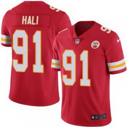 Nike Chiefs #91 Tamba Hali Red Team Color Youth Stitched NFL Vapor Untouchable Limited Jersey