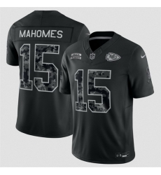 Youth Kansas City Chiefs 15 Patrick Mahomes Black 2026 Salute to Service Limited Stitched Football Jersey Youth Kansas City Chiefs 15 Patrick Mahomes Black 2026 Salute to Service Limited Stitched Football Jersey