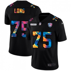 Las Vegas Raiders 75 Howie Long Men Nike Multi Color Black 2020 NFL Crucial Catch Vapor Untouchable Limited Jersey