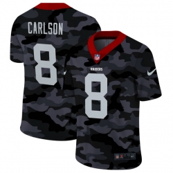 Las Vegas Raiders 8 Daniel Carlson Men Nike 2020 Black CAMO Vapor Untouchable Limited Stitched NFL Jersey