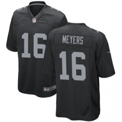 Men Las Vegas Raiders 16 Jakobi Meyers Black Stitched Football Game Jersey