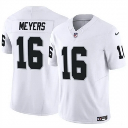 Men Las Vegas Raiders 16 Jakobi Meyers White 2023 F U S E Vapor Untouchable Stitched Football Jersey