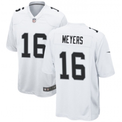 Men Las Vegas Raiders 16 Jakobi Meyers White Stitched Football Game Jersey