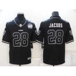 Men Las Vegas Raiders 28 Josh Jacobs Black Shadow Vapor Limited Stitched Jersey