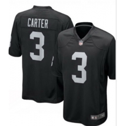 Men Las Vegas Raiders 3 DeAndre Carter Vapor Limited Black Jersey