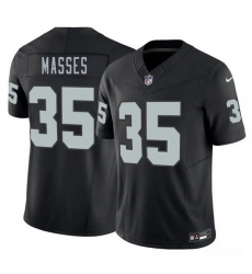 Men Las Vegas Raiders 35 Hezekiah Masses Black 2026 Draft F U S E Vapor Untouchable Limited Stitched Football Jersey Men Las Vegas Raiders 35 Hezekiah Masses Black 2026 Draft F U S E Vapor Untouchable Limited Stitched Football Jersey
