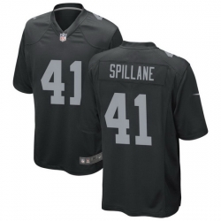 Men Las Vegas Raiders 41 Robert Spillane Black 2023 Draft Vapor Limited Stitched Football Jersey