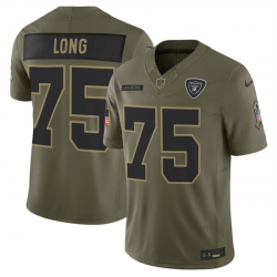 Men Las Vegas Raiders 75 Howie Long Olive 2025 F U S E  Salute to Service Limited Stitched Football Jersey Men Las Vegas Raiders 75 Howie Long Olive 2025 F U S E  Salute to Service Limited Stitched Football Jersey