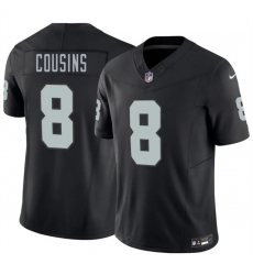 Men Las Vegas Raiders 8 Kirk Cousins Black 2026 F U S E Vapor Untouchable Limited Stitched Football Jersey Men Las Vegas Raiders 8 Kirk Cousins Black 2026 F U S E Vapor Untouchable Limited Stitched Football Jersey