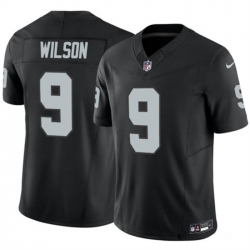 Men Las Vegas Raiders 9 Tyree Wilson Black 2023 F U S E Vapor Untouchable Stitched Football Jersey