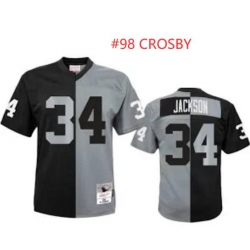 Men Raiders #98 CROSBY Split throwback jersey