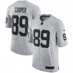 Mens Nike Oakland Raiders 89 Amari Cooper Limited Gray Gridiron II NFL Jersey