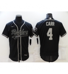 Men's Oakland Raiders #4 Derek Carr Black Nike Elite Jersey