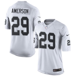 NFL Oakland Raiders #29 David Amerson White Elite Jersey