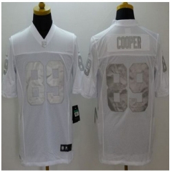 New Oakland Raiders #89 Amari Cooper White Men's Stitched NFL Limited Platinum Jersey