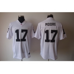 Nike Oakland Raiders 17 Denarius Moore White Elite NFL Jersey