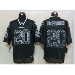 Nike Oakland Raiders 20 Darren McFadden Black Elite Lights Out Fashion NFL Jersey