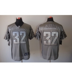 Nike Oakland Raiders 32 Marcus Allen Grey Elite Shadow NFL Jersey