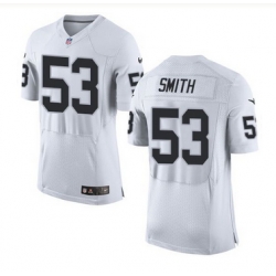 Nike Oakland Raiders #53 Malcolm Smith White Men 27s Stitched NFL New Elite Jersey