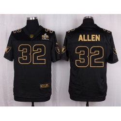 Nike Raiders #32 Marcus Allen Black Mens Stitched NFL Elite Pro Line Gold Collection Jersey