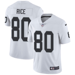 Nike Raiders #80 Jerry Rice White Mens Stitched NFL Vapor Untouchable Limited Jersey