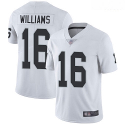 Raiders 16 Tyrell Williams White Men Stitched Football Vapor Untouchable Limited Jersey