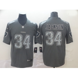 Raiders 34 Bo Jackson Gray Camo Vapor Untouchable Limited Jersey