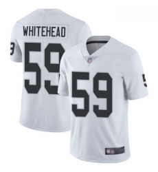 Raiders 59 Tahir Whitehead White Men Stitched Football Vapor Untouchable Limited Jersey