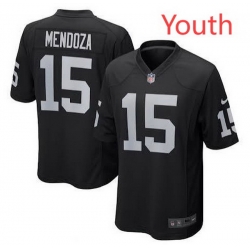Youth Las Vegas Raiders  15 Fernando Mendoza Black Vapor Limited Stitched Jersey