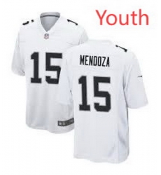 Youth Las Vegas Raiders  15 Fernando Mendoza White Vapor Limited Stitched Jersey