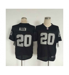 nike nfl jerseys oakland raiders 20 allen black[Elite][allen]