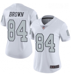 Womens Antonio Brown Limited White Jersey Oakland Raiders Football 84 Jersey Rush Vapor Untouchabel Jersey