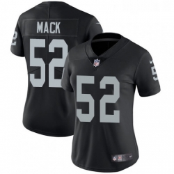 Womens Nike Oakland Raiders 52 Khalil Mack Elite Black Team Color NFL Jersey