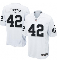 Nike Raiders #42 Karl Joseph White Youth Stitched NFL Elite Jersey