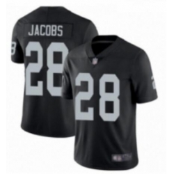 Toddler Las Vegas Raiders 28 Josh Jacobs Black Vapor Untouchable Stitched Football Jersey