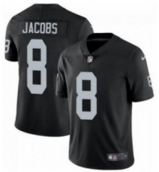 Toddler Nike Las Vegas Raiders 8 Josh Jacobs Black Stitched NFL Vapor Untouchable Limited Jersey