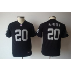 Youth Nike Oakland Raiders 20# Darren McFadden Black Jersey