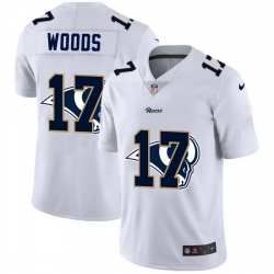 Los Angeles Rams 17 Robert Woods White Men Nike Team Logo Dual Overlap Limited NFL Jersey