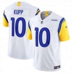 Men Los Angeles Rams 10 Cooper Kupp White 2023 F U S E  Vapor Untouchable Limited Stitched Football Jersey