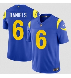Men Los Angeles Rams  6 CJ Daniels Royal 2026 Draft F U S E  Vapor Limited Stitched Football Jersey