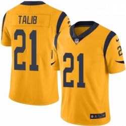 Men Nike Los Angeles Rams 21 Aqib Talib Limited Gold Rush Vapor Untouchable NFL Jersey